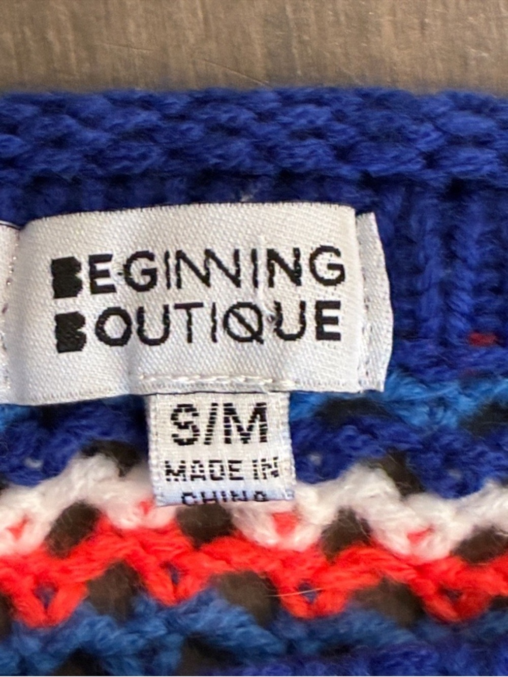 Beginning Boutique Bold and Beautiful Crochet Sweater - Size Small/Medium - Picture 6 of 14